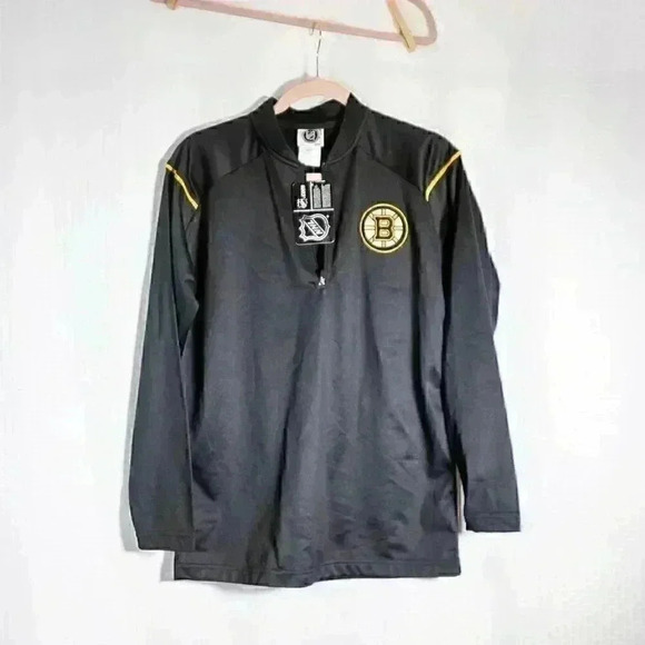 NWT NHL Hockey Boston Bruins 1/4 zip jacket size S - 34/36 - Picture 4 of 9